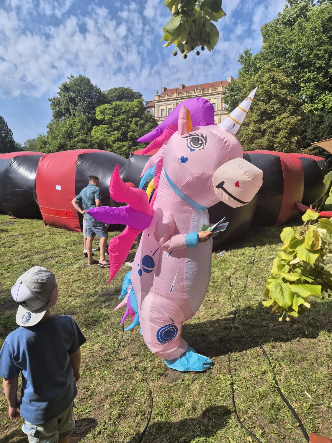 Hüpfburgen Mieten - Hüpfburg für alle Anlässe, Eventmodule -  Einhornkostüm